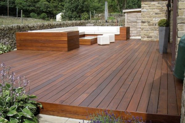 thermally modified wood deck flooring