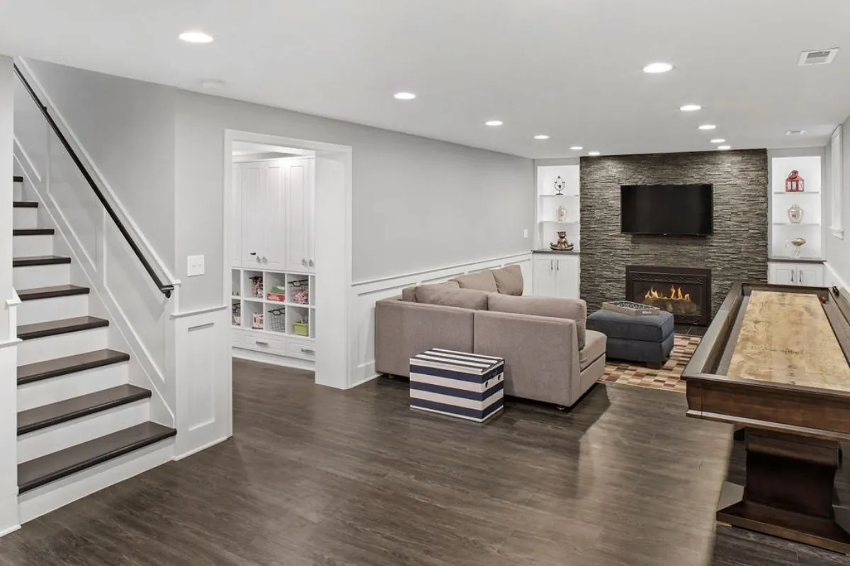 modern basement design