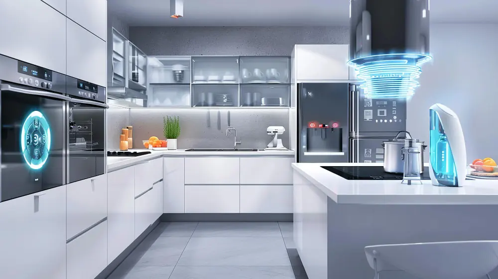 Smart kitchen appliances designed to enhance cooking efficiency and convenience in modern homes.