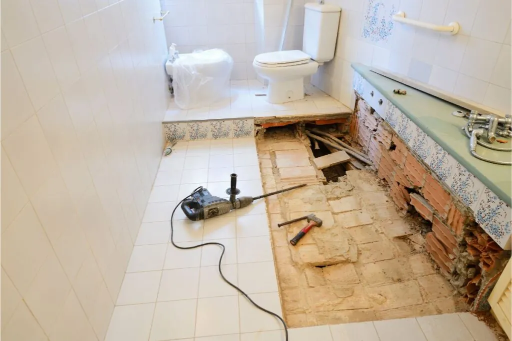 bathroom on remodeling